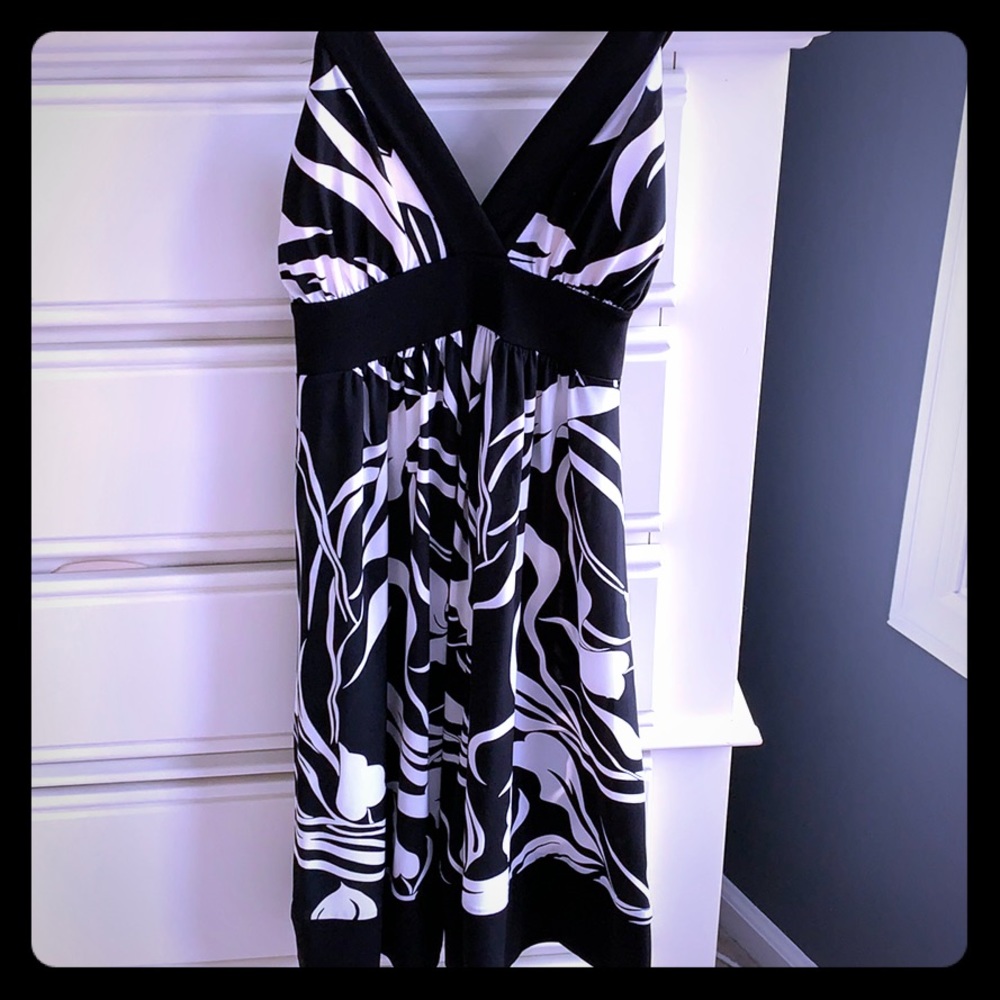 Black and white dress